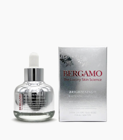 Сыворотка для лица с витамином B3 и маслом жожоба против пигментации кожи BERGAMO Brightening EX Whitening Ampoule