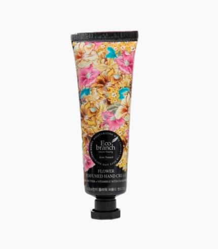 ECO BRANCH Flower Perfumed Hand Cream Shea Butter With Chamomile