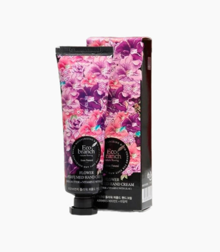 ECO BRANCH Flower Perfumed Hand Cream Shea Butter With Rose